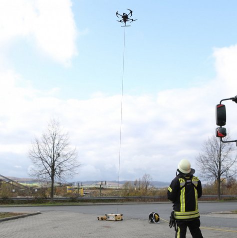 Kabeldrohne Kite 75 Drohne mit unbegrenzter Flugzeit
