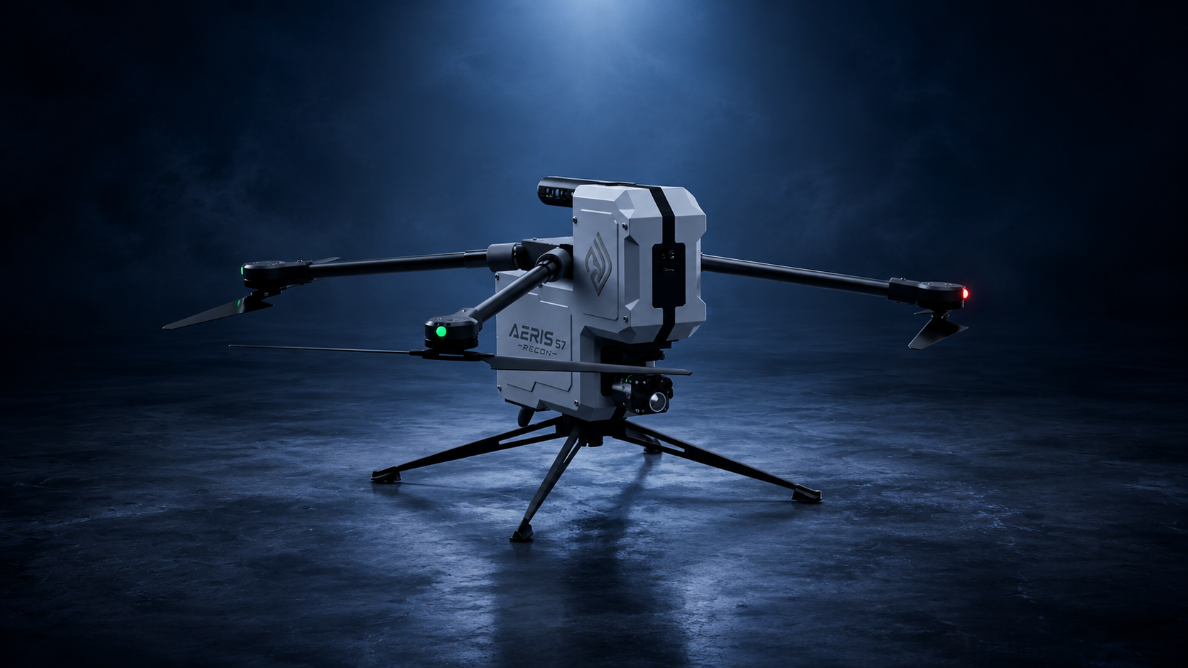 AERIS Recon S7 as a compact tactical S-class UAV system for ISR-oriented reconnaissance and EO/IR payloads.